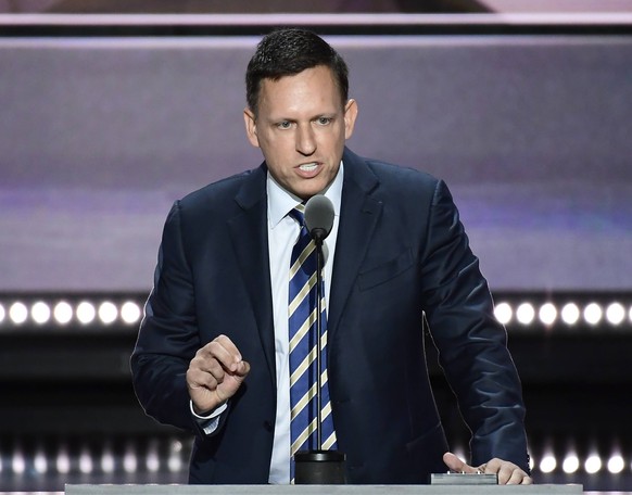 Peter Thiel, lors d&#039;une convention républicaine en 2016.
