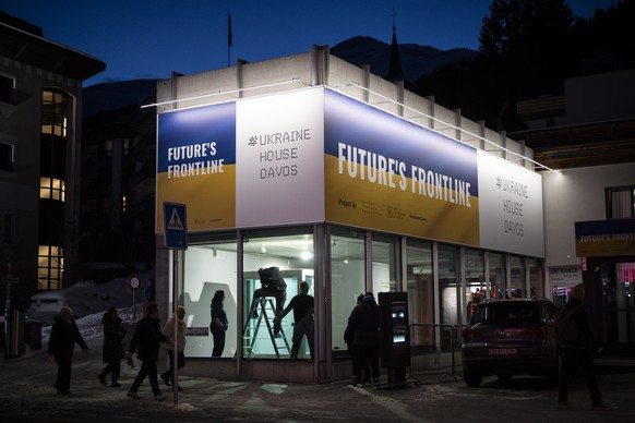 Exterior view of Ukraine house, pictured prior the 56th annual meeting of the World Economic Forum, WEF, in Davos, Switzerland, Sunday, January 18, 2026. The meeting under the topic "A Spirit of  ...