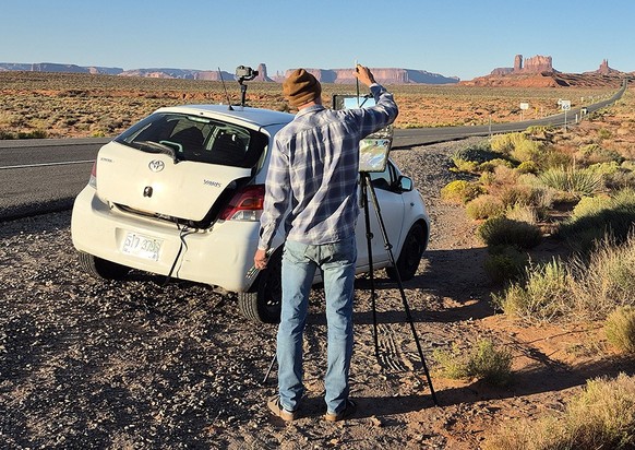 Même une petite voiture peut venir à bout des pièges des routes américaines.