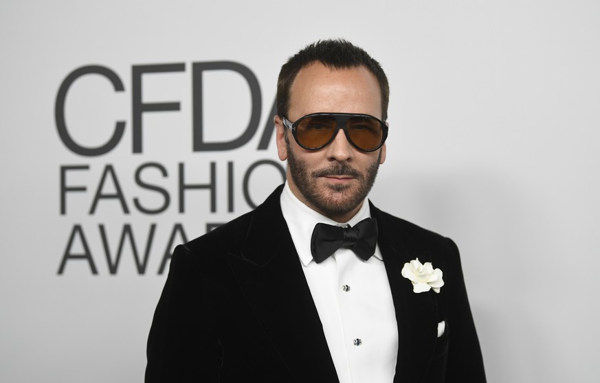 Le designer Tom Ford, lors d'un événement mondain à New York.