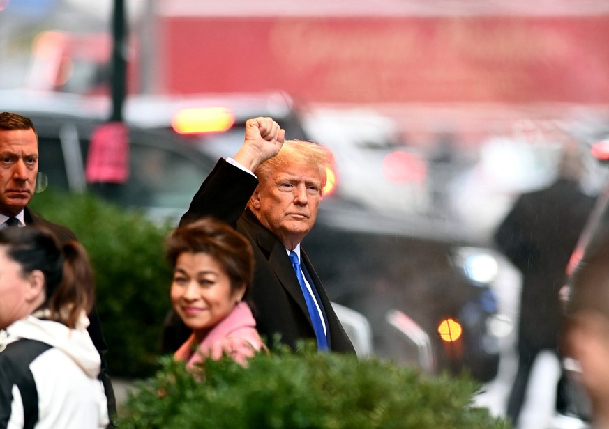 NEW YORK, NY - JANUARY 25: Donald Trump is seen on January 25, 2024 in New York City. (Photo by GWR/Star Max/GC Images)