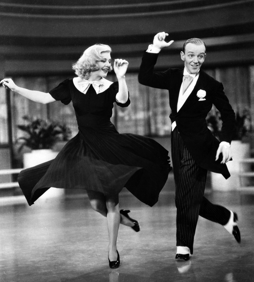 Fred Astaire et Ginger Rogers dans Swing Time, une comédie musicale américaine de 1936.