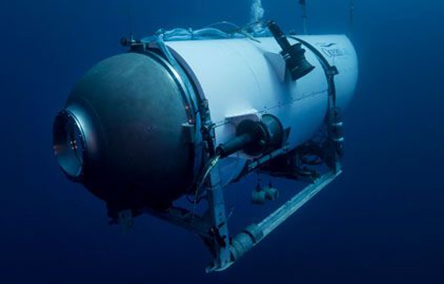 FILE - This undated image provided by OceanGate Expeditions in June 2021 shows the company&#039;s Titan submersible. .OceanGate, the company that owned the submersible that fatally imploded on its way ...