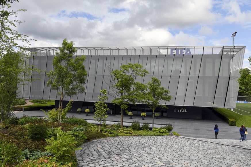 The FIFA headquarter is pictured on Friday, June 3, 2016, in Zuerich, Switzerland. FIFA lawyers said on 03 June 2016 that former FIFA officials Jerome Valcke, Joseph Blatter and Markus Kattner awarded ...