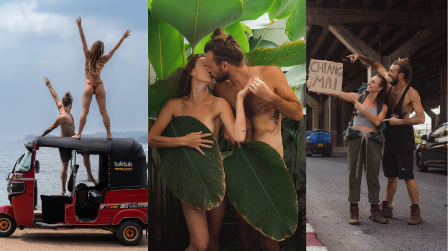 Silke et Kieran font le tour du monde grâce à leurs nudes, qu'ils vendent pour financer leur voyage. La lune de miel est prévue pour durer dix ans.