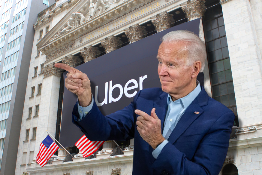 Biden part à la rescousse des employés Uber et augmentent leur salaire. Watson.