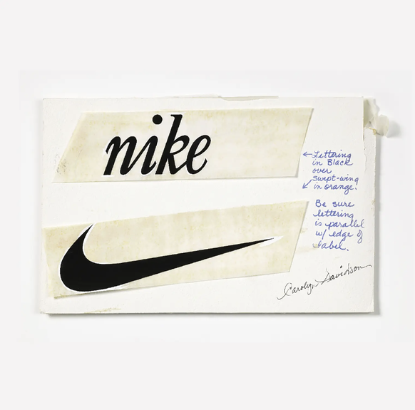 Icône du logo : dessin original « Swoosh » de Carolyn Davidson.