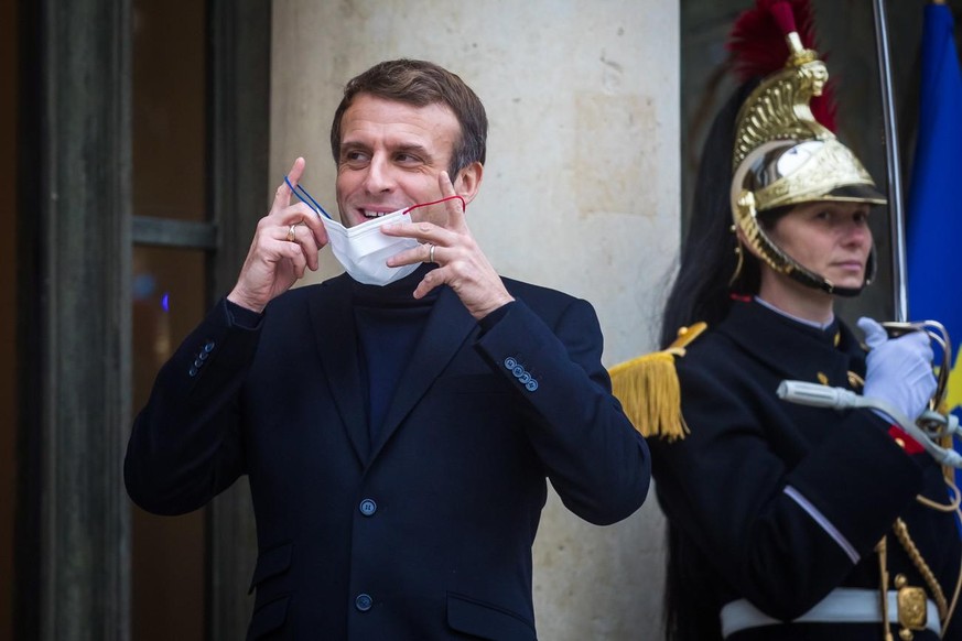 Emmanuel Macron. Paris, 20 décembre 2021.