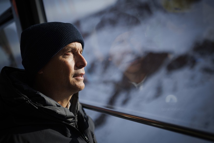 Bernhard Tschannen, le directeur de Glacier 3000, le 12 novembre 2022 aux Diablerets. (KEYSTONE/Valentin Flauraud)