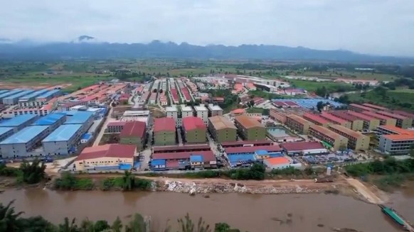 March 6, 2025, Mae Sot, Thailand: View of the scam centers in Shwe Kokko, Myanmar as seen from the Thai side of the border in Mae Sot, Thailand on March 6, 2025. In the last few weeks, the Thai author ...