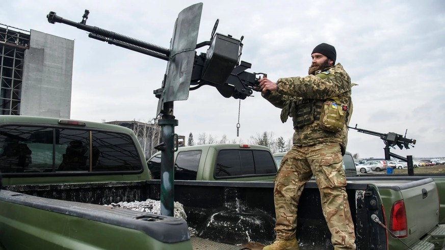 La mitrailleuse montée sert également à abattre les drones. (Photo d&#039;archive)