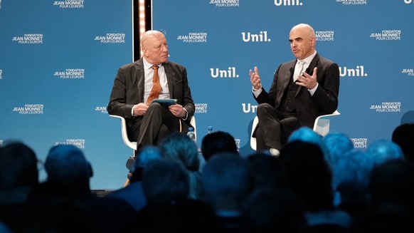 Alain Berset a répondu présent à l'invitation de la Fondation Jean Monnet le 24 février 2026 à l'université de Lausanne