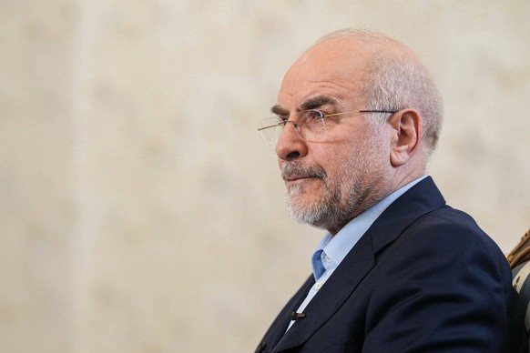 January 28, 2026, Tehran, Iran: Iranian Parliament Speaker, MOHAMMAD BAGHER GHALIBAF, speaks during an interview with CNN in Tehran. Tehran Iran - ZUMAi98_ 20260128_zih_i98_011 Copyright: xIcanax