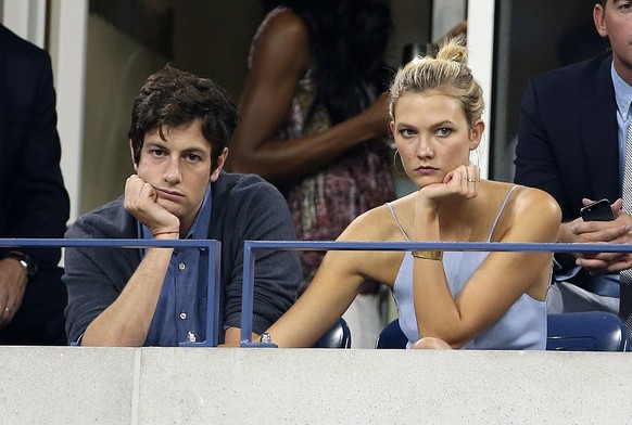 NEW YORK, NY - AUGUST 25: Karlie Kloss and her boyfriend Joshua Kushner attend the 2014 US Open at USTA Billie Jean King National Tennis Center on August 25, 2014 in the Flushing neighborhood of the Q ...