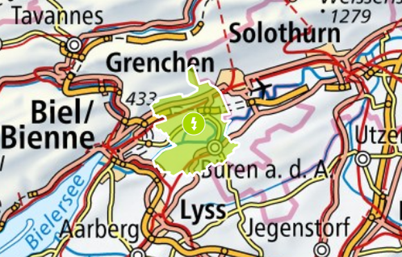 Panne de courant près de Bienne