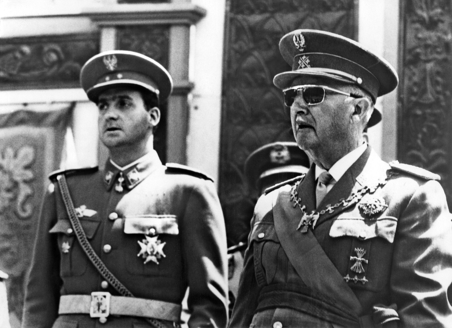 Le général Franco et Juan Carlos en 1968