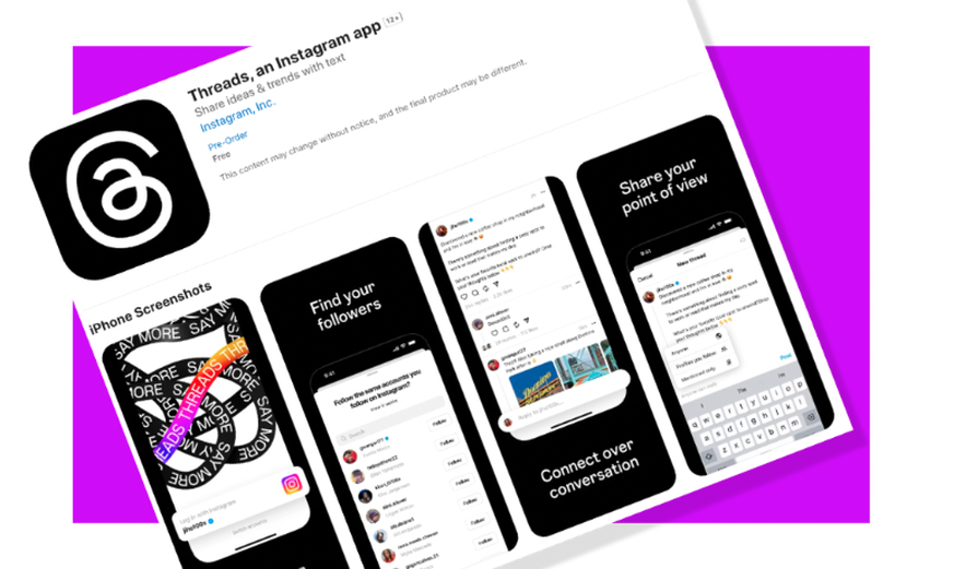 Threads, l&#039;app de Meta, concurrente de Twitter est disponible