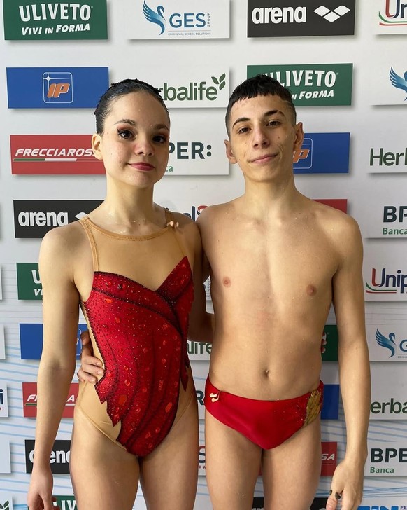 Francesco Cosentino lors d'une compétition mixte en Italie.