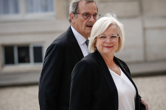 Ceremonie d investiture du President elu Emmanuel Macron au Palais de l Elysee. - Catherine Vautrin NEWS : Ceremonie d investiture du President elu Emmanuel Macron - 07/05/2022 AurelienMorissard/Panor ...