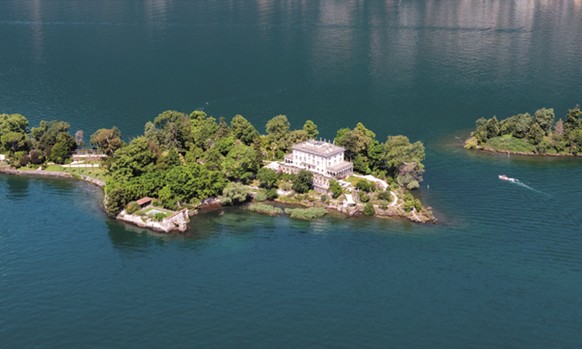 Les îles Brisago vues du ciel.