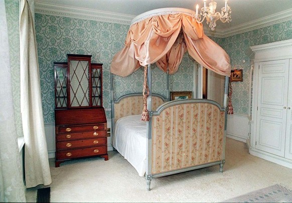 One of the principal bedrooms in Camilla Parker-Bowles new home, Ray Mill House, near Chippenham, Wiltshire. Mrs Parker Bowles hopes to move into the 850,000 house, by mid-November. Photo by David Jon ...