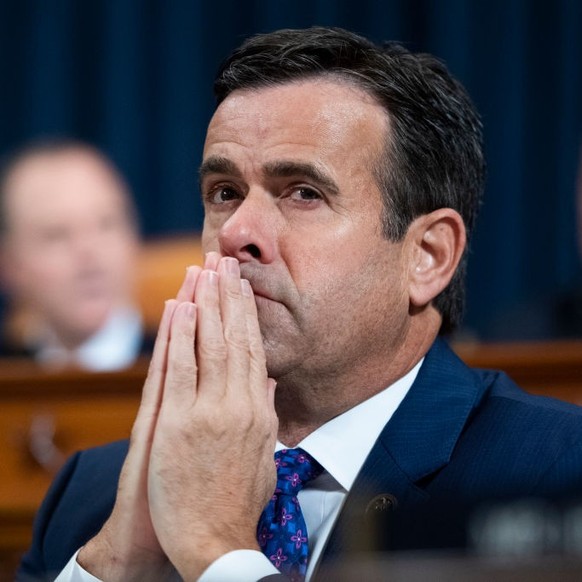 UNITED STATES - NOVEMBER 13: Rep. John Ratcliffe, R-Texas, attends the House Intelligence Committee hearing on the impeachment inquiry of President Trump in Longworth Building on Wednesday, November 1 ...