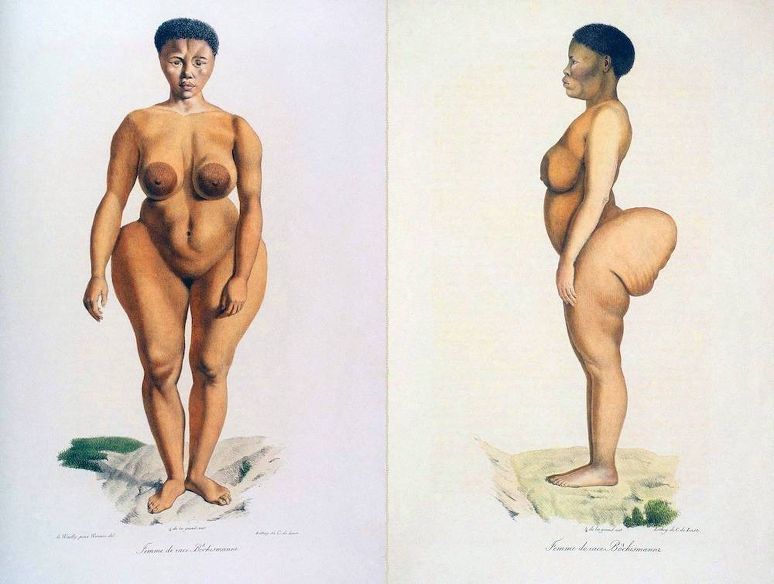 Saartjie Baartman était une femme khoïsan réduite en esclavage et exhibée en Europe pour son large postérieur, où elle était connue sous le surnom de «Vénus hottentote».