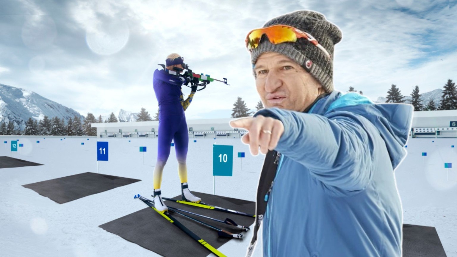 Michael Hartweg (premier plan) a développé le biathlon en Suisse depuis 2012.