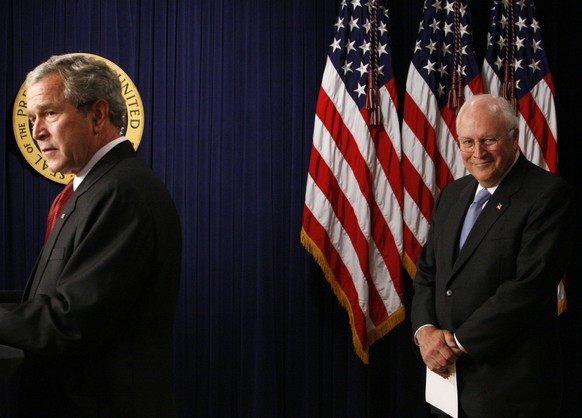 Dick Cheney George W. Bush en 2007.