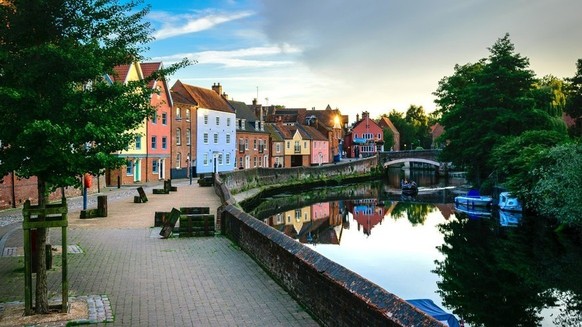 Les charmes discrets de la rivière Wensum, à Norwich.