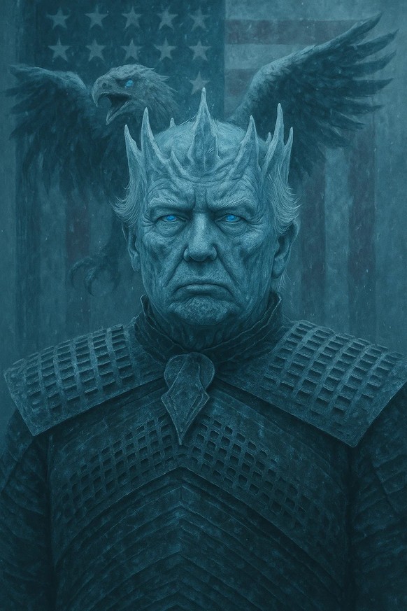 Donald Trump en Roi de la nuit dans Game of Thrones.