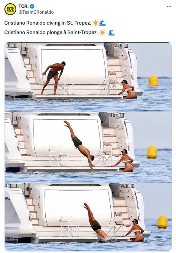 Le plongeon parfait.