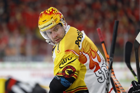 Berns PostFinance Topscorer Christopher DiDomenico im dritten Eishockey Playoff Viertelfinalspiel der National League zwischen EHC Biel und SC Bern, am Samstag, 18. Maerz 2023, in der Tissot Arena in  ...