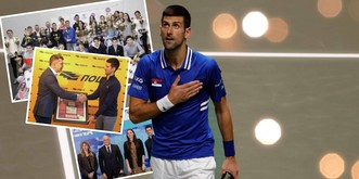 Novak Djokovic: positif le 16 décembre, entouré d'enfants le 17