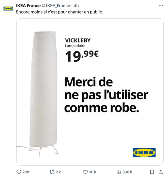 IKEA, toujours dans la lumière.