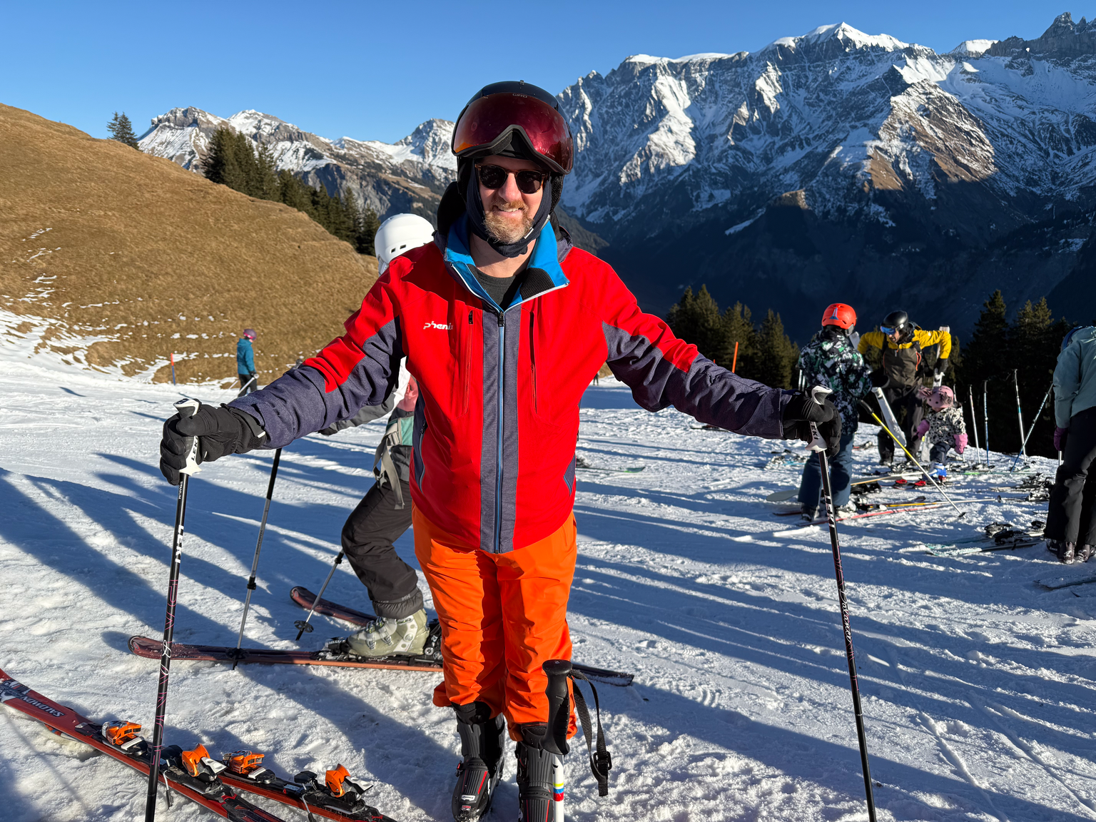 Reto im Skigebiet Elm