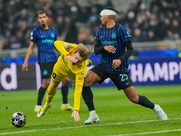 Manuel Akanji (à droite) et l'Inter sont déjà éliminés de la Ligue des champions.