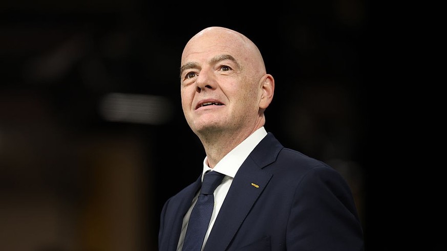 VANCOUVER, BRITISH COLUMBIA - JUNE 13: FIFA President Gianni Infantino is seen before the FIFA World Cup 2026 Group D match between Australia and Türkiye at BC Place Vancouver on June 13, 2026 in Vanc ...