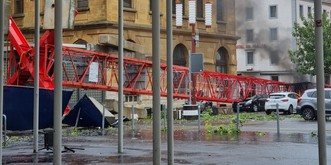 La Chaux-de-Fonds ravagée par une tempête: un mort et des blessés graves
