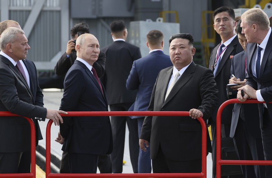 La rencontre entre Vladimir Poutine et Kim Jong Un a eu lieu mercredi, près de Tsiolkovsky, en Russie.