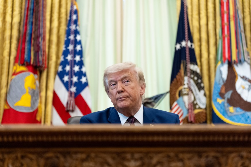 President Donald Trump speaks in the Oval Office of the White House, Wednesday, June 3, 2026, in Washington. (AP Photo/Alex Brandon)
Donald Trump