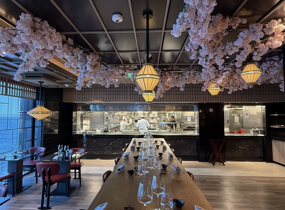 Croisière de luxe d'Explora Journeys, restaurant Sakura