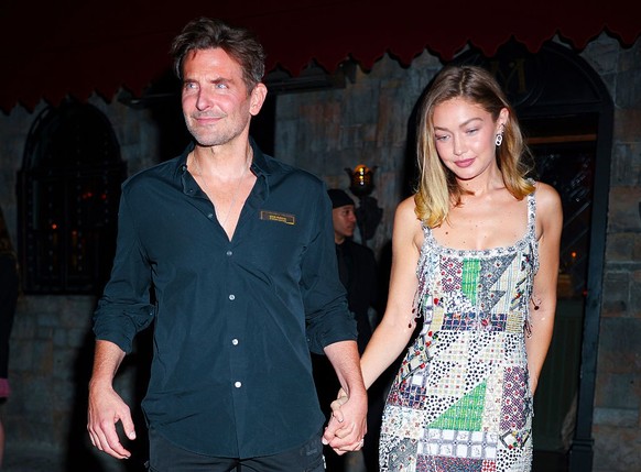 NEW YORK, NEW YORK - SEPTEMBER 14: Bradley Cooper and Gigi Hadid attend the Vogue October issue cocktail party at Monsieur in the East VIllage on September 14, 2025 in New York City. (Photo by Aeon/GC ...