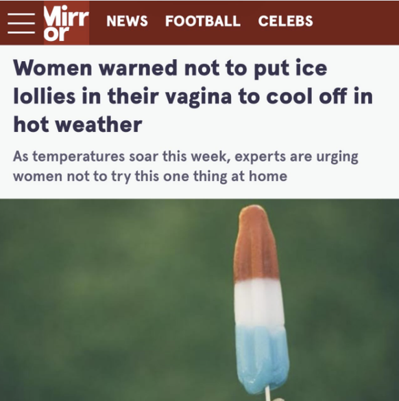 Die lustigsten Fails der Woche: Schlagzeile mit Glace