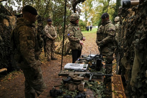 DEREHAM, ENGLAND - NOVEMBER 8: Catherine, Princess of Wales visits The Queen's Dragoon Guards Regiment for the first time as their Colonel in Chief on November 8, 2023 in Dereham, England. (Photo ...