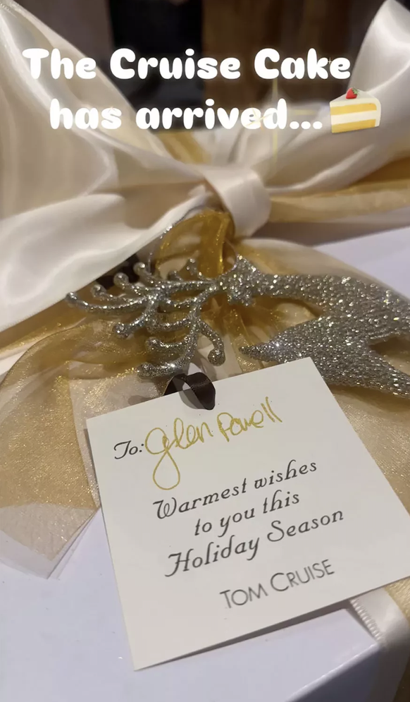 Le gâteau de Glen Powell, l'an dernier.