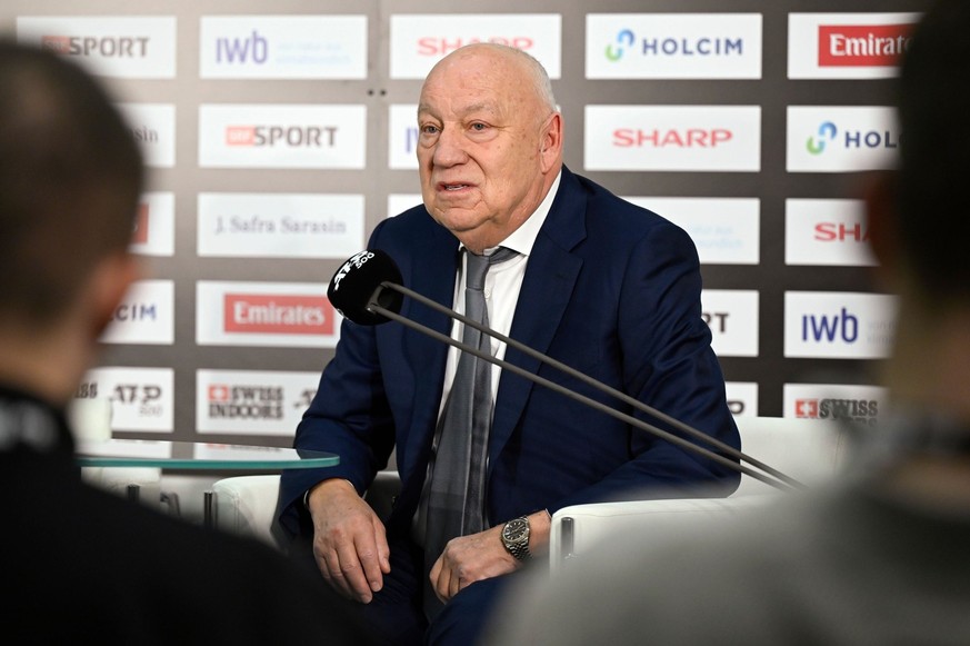 Roger Brennwald (79 ans) refuse de reconnaître que les Swiss Indoors sont dépassés par rapport à leur concurrent, Vienne.