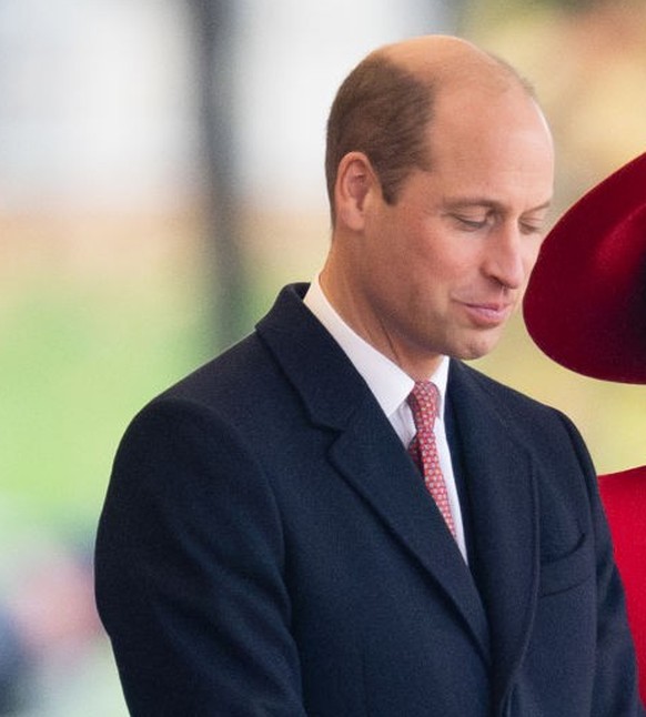 LONDON, ENGLAND - NOVEMBER 21: Prince William, Prince of Wales and Catherine, Princess of Wales attend a ceremonial welcome for The President and the First Lady of the Republic of Korea at Horse Guard ...