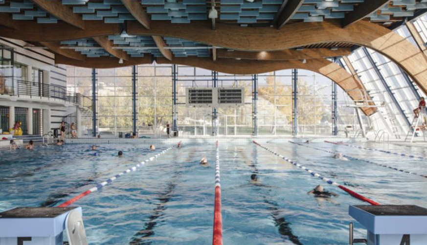 La piscine couverte du Nid-du-Crô à Neuchâtel.