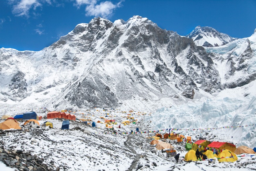 Le camp de base de l&#039;Everest.